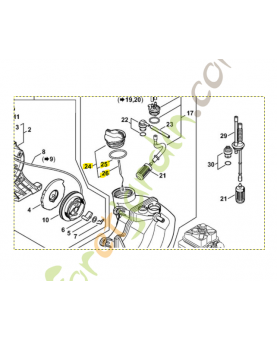 Bouchon de réservoir 0000-350-0527. Pièce de rechange Sithl