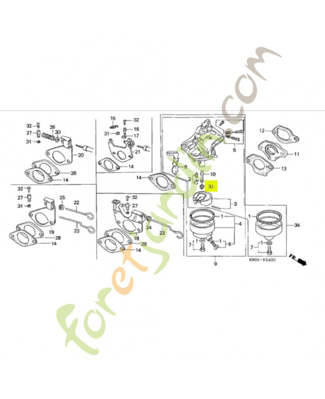 Gicleur principal 92  Honda référence  991011240920 et 99101-1240920