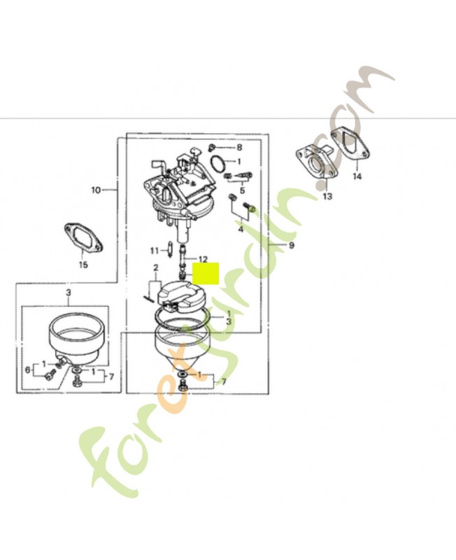 Gicleur principal 52  Honda référence 991011240520et 99101-1240520