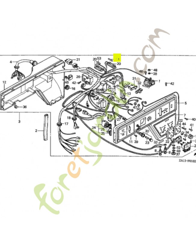 Fusible b (10a)  Honda référence 9820021000 et 98200-21000