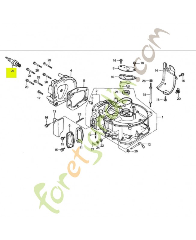 Bougie d'allumage (bm-4a) Honda référence  9807354740 et 98073-54740