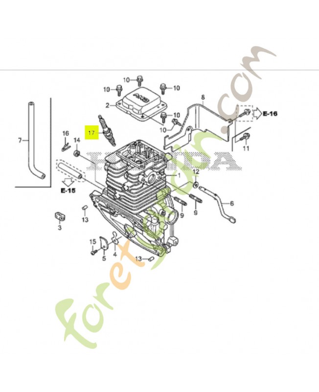 Bougie d'allumage (c4hsb) Honda référence 9805654770 et 98056-54770