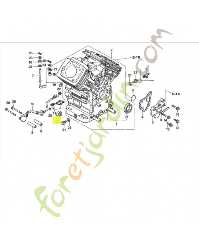 Roulement a billes radial Honda référence 961406003010 et 96140-6003010