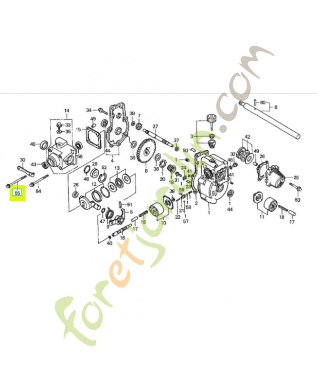 Boulon de bride 6x65  Honda référence 960010606500 et 96001-0606500
