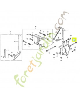 Boulon de bride 10x110 Honda référence 958011011000 et 90105-KN8-730