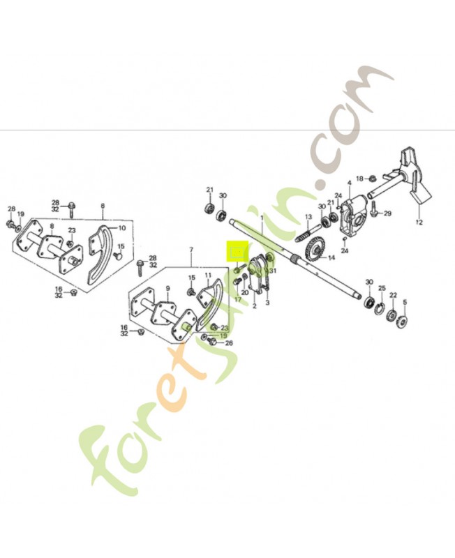 Boulon de bride, 6x32 - Réf. Honda 958010603200 et 95801-0603209