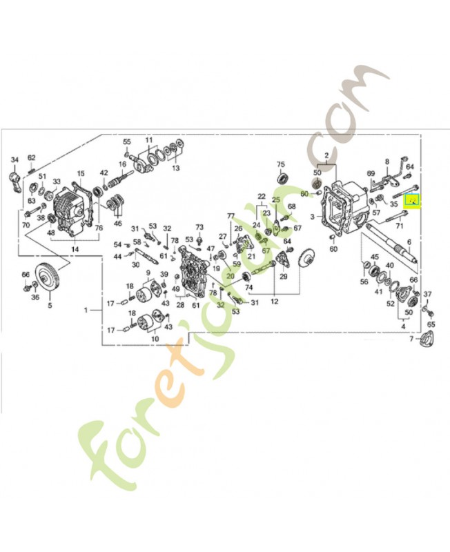 Boulon de bride 8x90 Honda référence 957010809008