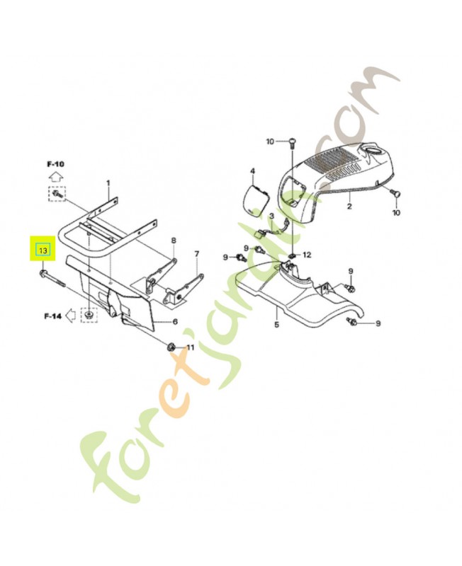Boulon de bride 8x90
