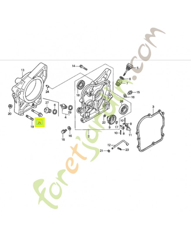 Boulon de bride 8x38  Honda référence 957010803800