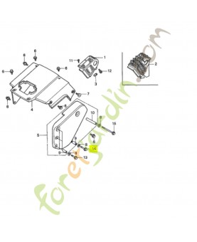 Boulon de bride 6x35 Honda référence 95701-0603507 et 95700-0603507