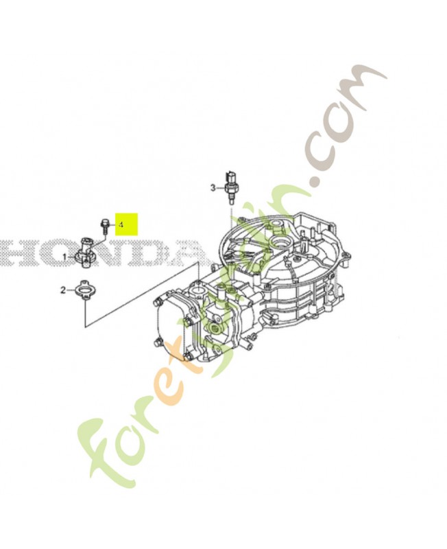 Boulon de bride 6x25 Honda référence 95701-0602508 et 95700-0602508