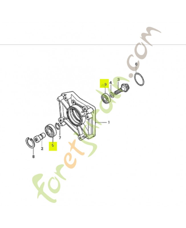 Roulement à billes 6203 Honda référence  96100620300 et 961006203000