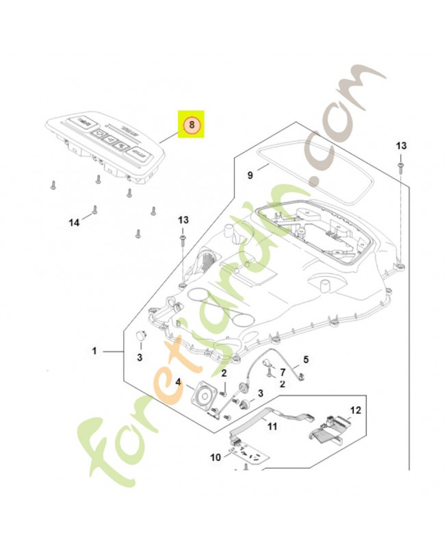 Unité de commande stihl ref. IA01-430-7103 Remplace référence IA01-430-7100