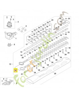 Couteau 600 mm / 24" -référence HA07-710-6002 Pièce détachée Stihl