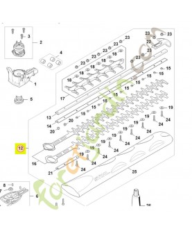 Barre de coupe complete 600 mm / 24" - Pièce détachée Stihl