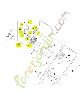 Boîtier électrique 6338-430-1111 - Pièce détachée Stihl