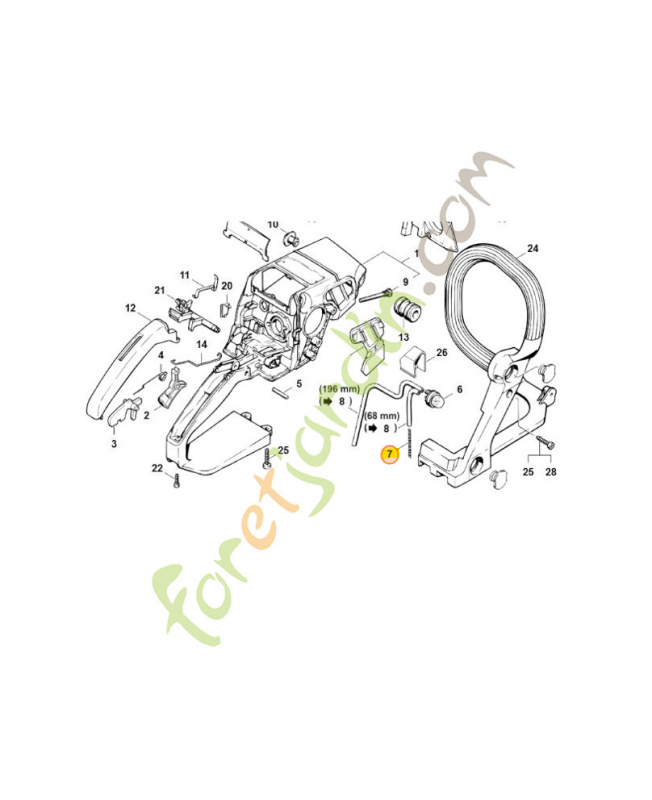 Ressort de pression 0000-997-0229. Pièce de rechange Sithl