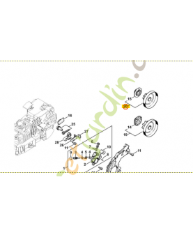 Pignon profile 1/4 8 dts stihl 11296402051