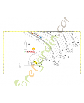 Capot protecteur stihl référence 4140-710-8100
