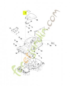 Plaque matricule 422 p-référence 6301-967-1500 - Pièce détachée Stihl / Vicking