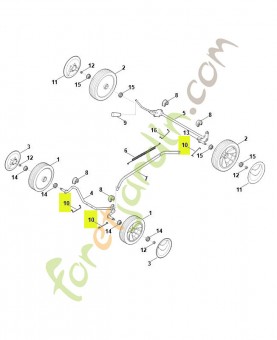 Bride de ressort 6350-708-0320 - Pièce de détachée Sithl / Vicking