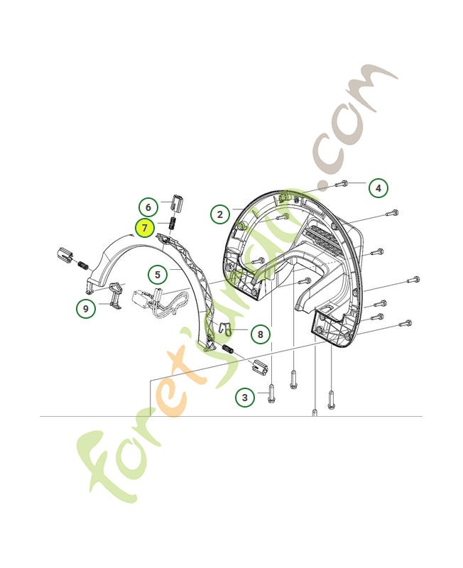 Ressort 583890301 - Pièce de détachée Husqvarna
