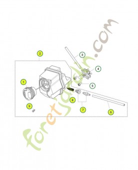 Réservoir complet référence 537648201-Pièce détachée Husqvarna