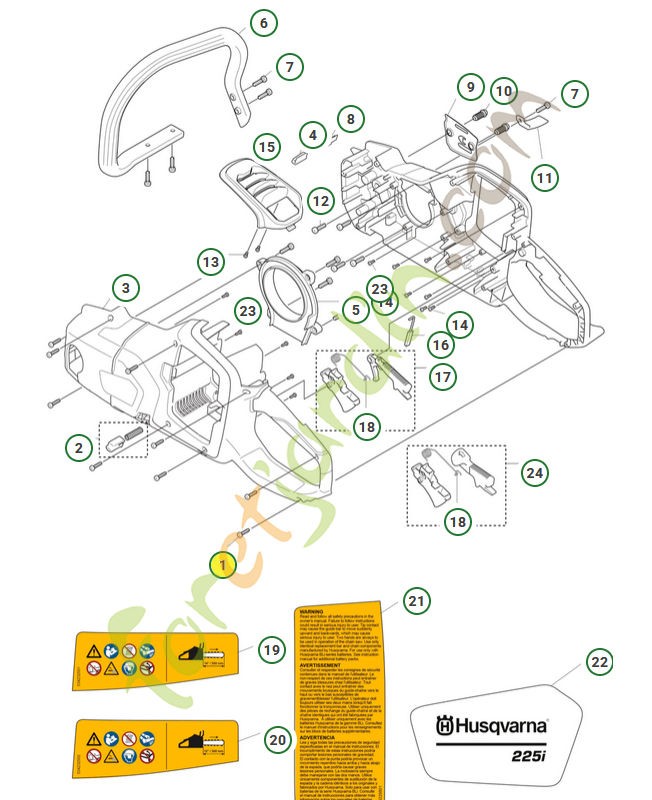 vis 585819002 . Pièce de rechange Husqvarna