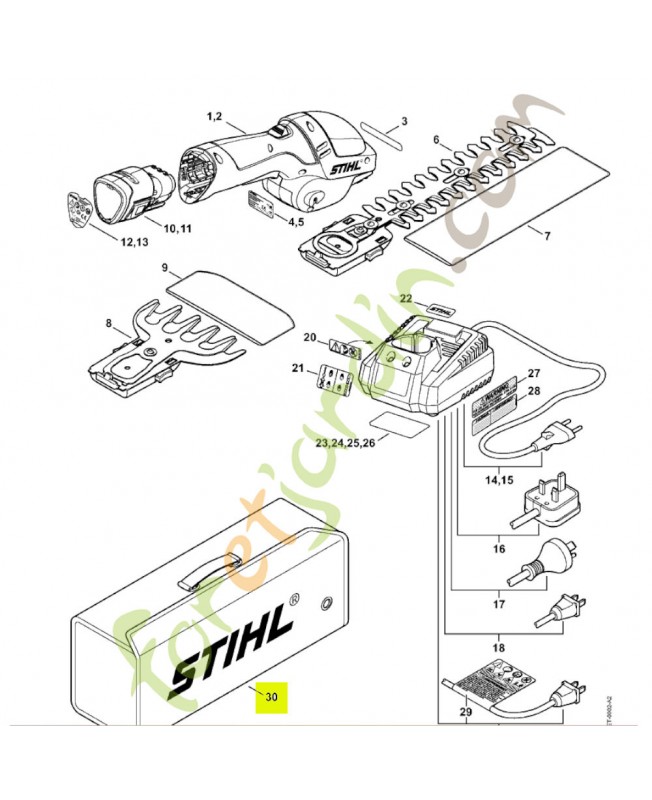 Sac transport hsa 25 4515-491-0100- Pièce détachée Stihl