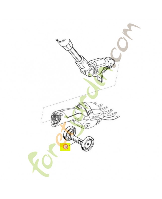 Jeu de roulette 4515-007-1000- Pièce détachée Stihl