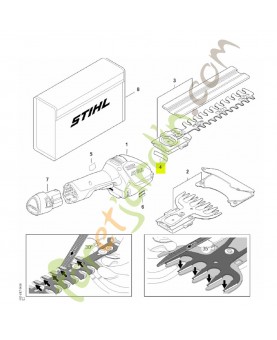 Pictogramme d'avertissement hsa26 HA03-967-7300 - Pièce détachée Stihl