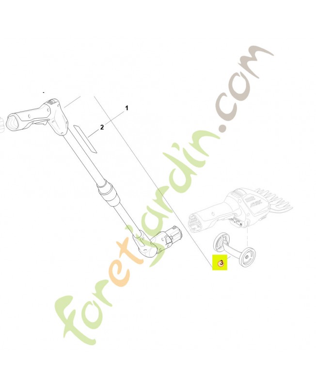 Kit de montage de roues HA03-007-2100 - Pièce détachée Stihl / Vicking