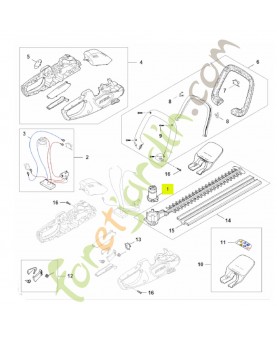 Moteur électrique HA08-600-0200 - Pièce détachée Stihl / Vicking