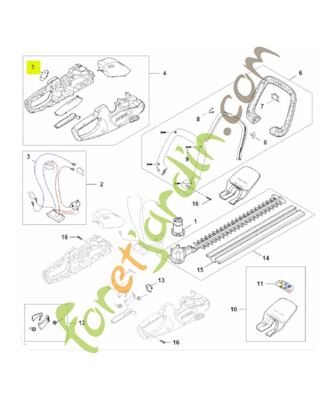 Plaque matricule hsa 30 HA08-967-1501- Pièce détachée Stihl