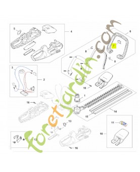 Commutateur HA08-430-0503 - Pièce détachée Stihl