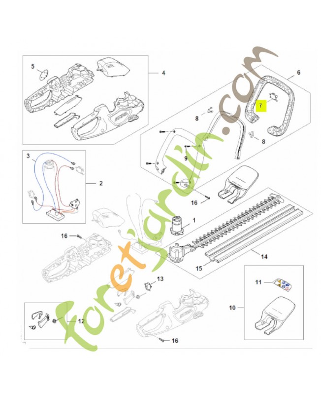 Commutateur HA08-430-0503 - Pièce détachée Stihl