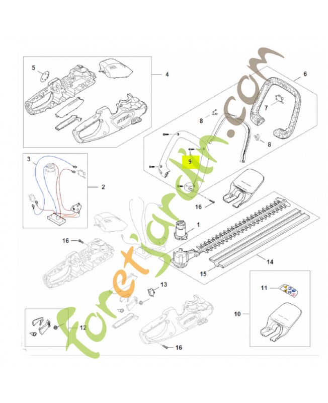 Vis cylind p4x16 9104-003-8736- Pièce de détachée Sithl