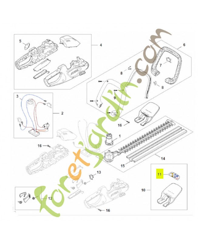 Pictogramme d'avertissement HA08-967-7200 - Pièce détachée Stihl