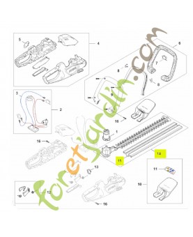 Réducteur avec dispositif de coupe HA08-640-7400 - Pièce détachée Stihl