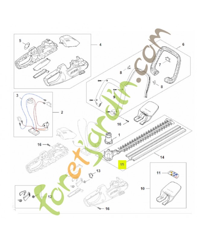 Protège-couteaux HA08-792-9600- Pièce détachée Stihl