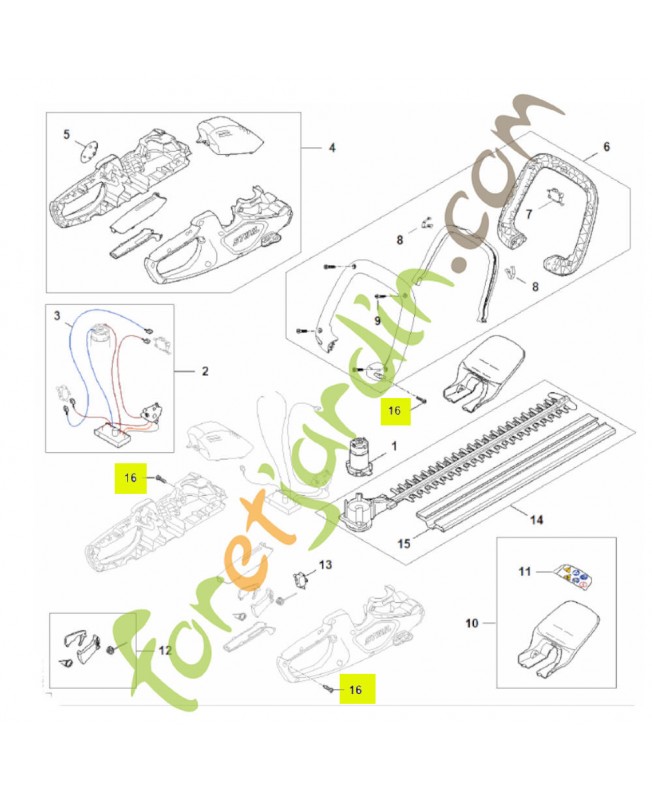 Vis cylind p4x16 9104-003-8736- Pièce de détachée Sithl