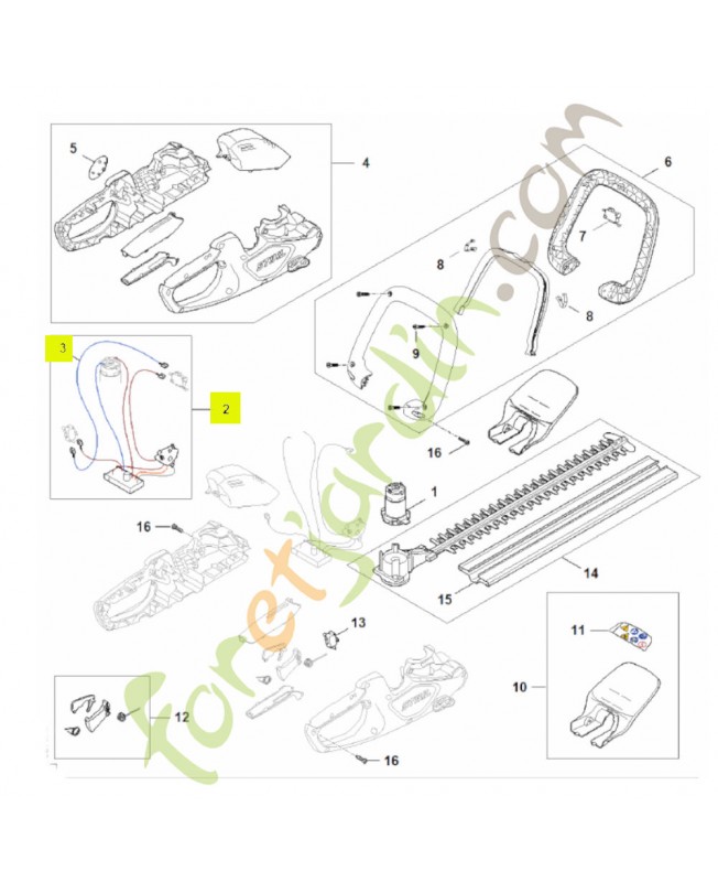 Module électronique HA08-430-1401- Pièce détachée Stihl / Vicking