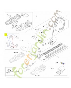 Faisceau de câbles HA08-430-2200- Pièce détachée Stihl / Vicking