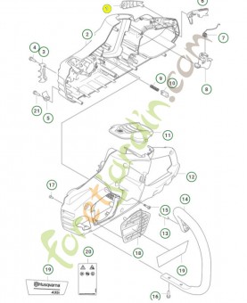 Insert de poignée référence 596799201 - Pièce détachée Husqvarna