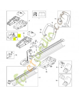 Batterie avec module électronique 4511-400-6501- Pièce détachée Stihl