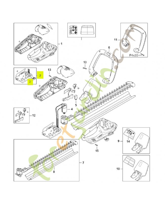 Batterie avec module électronique 4511-400-6501- Pièce détachée Stihl