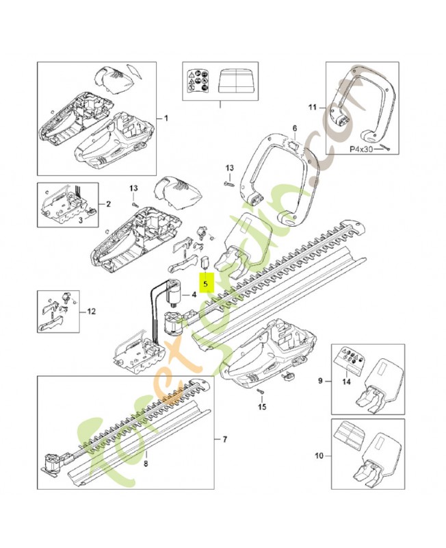 Commutateur 4511-430-0501- Pièce détachée Stihl