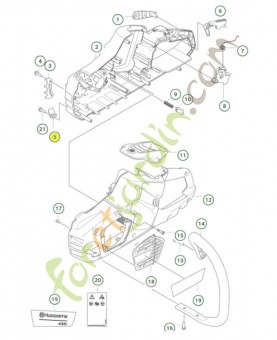 Arret de chaine référence 505288501 - Pièce de détachée Husqvarna