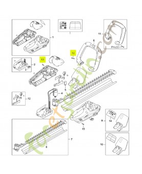 Vis cylindrique IS-P4x16 9074-478-3025. Pièce détachée Stihl