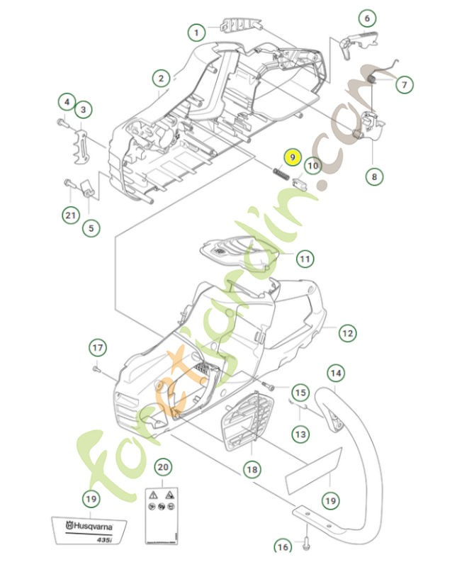 Ressort 585480001- Pièce de détachée Husqvarna